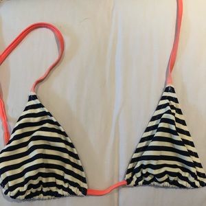J. Crew Striped Bikini Top